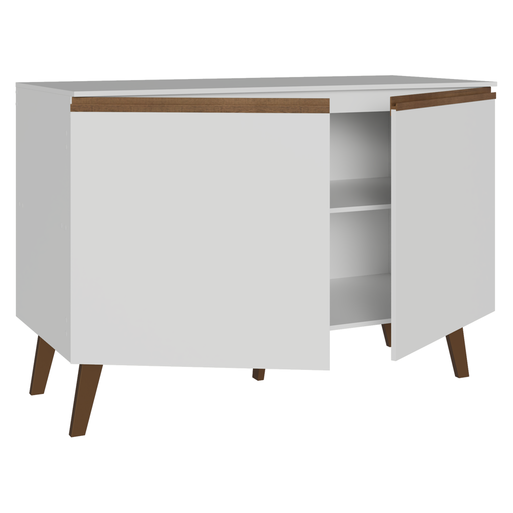 Balcão de Cozinha com 2 Portas 120 cm Branco Pieta Madesa
