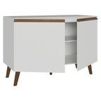Balcão de Cozinha com 2 Portas 120 cm Branco Pieta Madesa