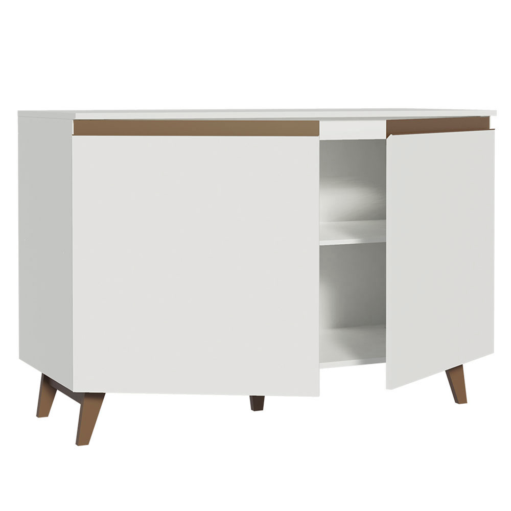 Balcão Gabinete de Pia 2 Portas Branco Madesa Reims