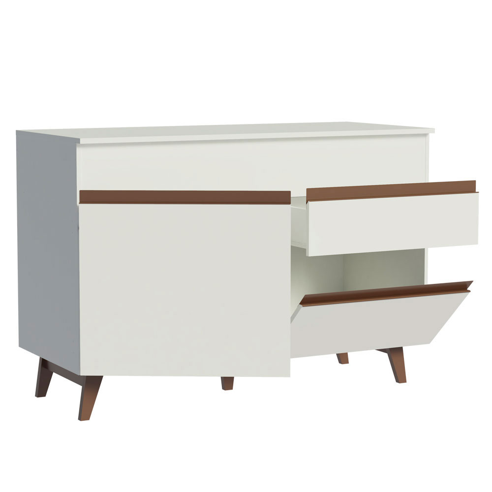 Balcão Gabinete de Pia Madesa Reims 2 Portas e 1 Gaveta Branco