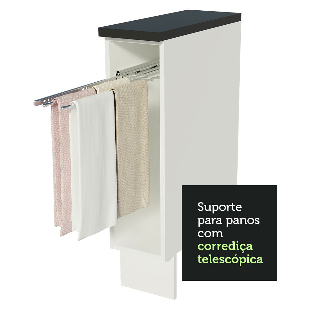 Balcão Porta-Pano Madesa Acordes 100% MDF Branco