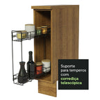 Balcão Porta-Temperos 20 cm (Com Tampo) para Cozinhas Rustic Madesa