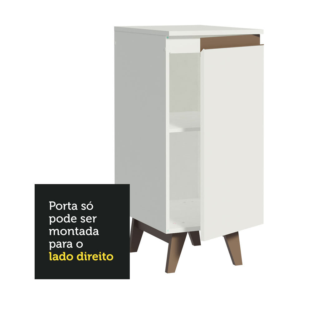 Balcão Madesa Reims 35 cm 1 Porta Branco