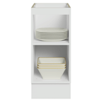 Balcão de Cozinha 35 cm 1 Porta (Sem Tampo) Branco/Crema Vik Madesa