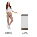 Balcão Madesa Glamy 35 cm 1 Porta Rustic/Branco