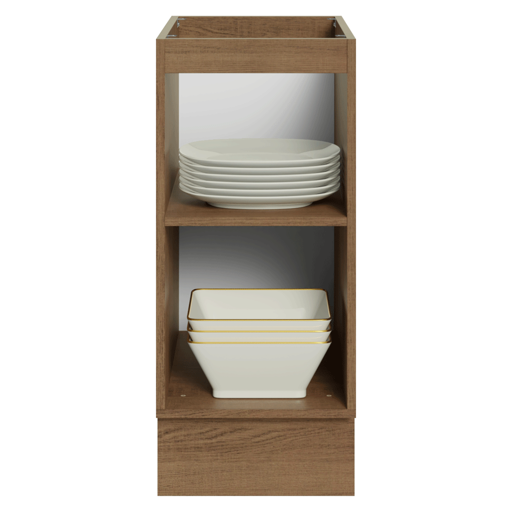 Balcão de Cozinha 35 cm 1 Porta (Sem Tampo) Rustic/Crema Vik Madesa