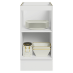 Balcão de Cozinha 40 cm 1 Porta (Sem Tampo) Branco/Crema Vik Madesa