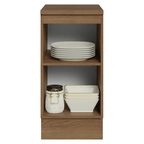 Balcão de Cozinha 40 cm 1 Porta Rustic/Crema Vik Madesa