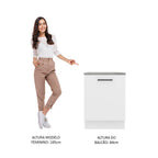 Balcão Madesa Agata 60 cm 1 Porta Branco