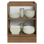 Balcão de Cozinha 60 cm 1 Porta (Sem Tampo) Rustic/Crema Agata Madesa