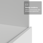 Balcão para Forno/Micro-ondas 70 cm 1 Gaveta (Sem Tampo) Branco Madesa