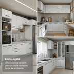 Balcão Madesa Agata 80 cm 2 Portas Branco