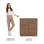 Balcão Madesa Stella 80 cm 2 Portas Rustic