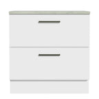 Balcão 80 cm 2 Gavetas Branco Agata Madesa