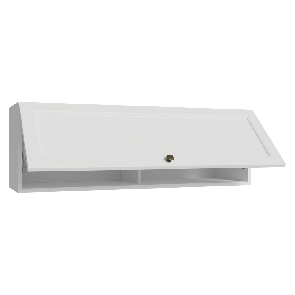 Armário Aéreo 100 cm 1 Porta Basculante Branco Vik Madesa