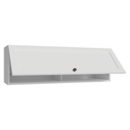 Armário Aéreo 100 cm 1 Porta Basculante Branco Vik Madesa