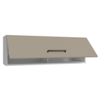 Armário Aéreo 100 cm 1 Porta Basculante Branco/Crema Agata Madesa