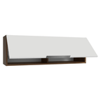 Armário Aéreo 100 cm 1 Porta Basculante Rustic/Branco Stella Madesa