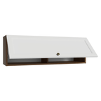 Armário Aéreo 100 cm 1 Porta Basculante Rustic/Branco Vik Madesa