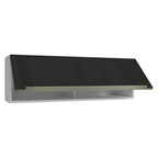 Armário Aéreo 100 cm 1 Porta Basculante Branco/Preto Lux Madesa