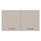 Armário Aéreo 120 cm 2 Portas Branco/Crema Agata Madesa