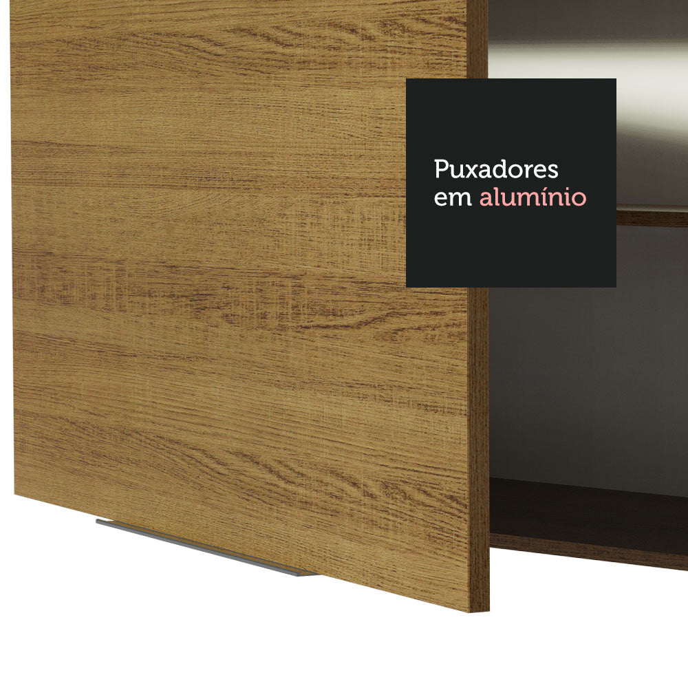 Armário Aéreo Madesa Stella 120 cm 2 Portas Rustic