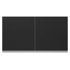 Armário Aéreo 100% MDF 120 cm 2 Portas Branco/Preto Acordes Madesa