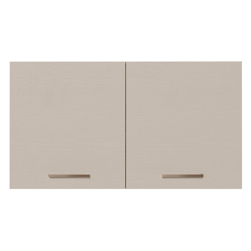 Armário Aéreo 120 cm 2 Portas Rustic/Crema Agata Madesa