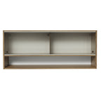 Armário Aéreo 120cm 2 Portas Correr Vidro Pontilhado 1 Nicho Rustic para Cozinhas Glamy, Lux e Reims Madesa