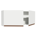 Armário Aéreo 120 x 50 cm 2 Portas Branco Madesa Reims