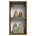 Armário Aéreo 35 cm 1 Porta Rustic/Branco Vik Madesa