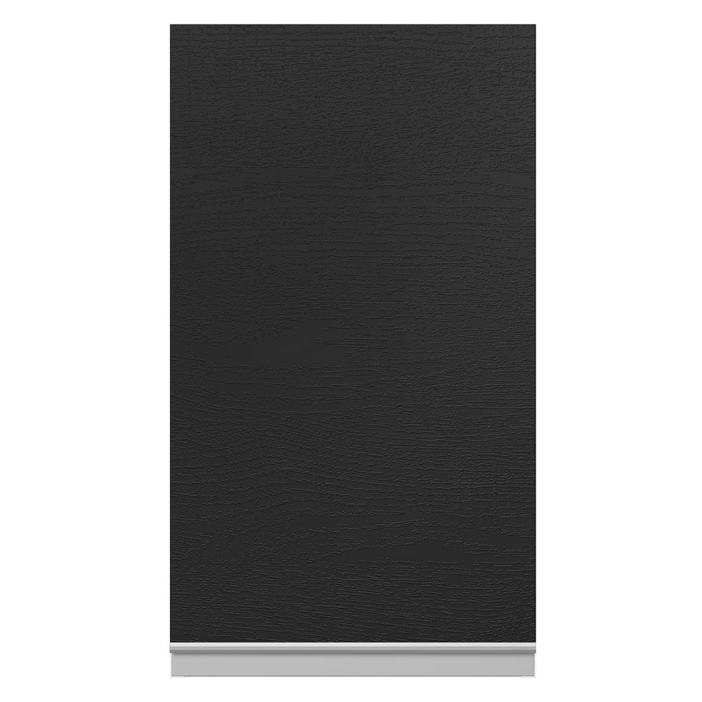 Armário Aéreo 100% MDF 35 cm 1 Porta Branco/Preto Acordes Madesa
