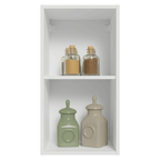 Armário Aéreo 35 cm 1 Porta Branco/Azul Vik Madesa