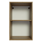 Armário Aéreo 40 cm com 2 Nichos Abertos para Cozinha Madesa Lux, Glamy, Agata, Stella Rustic