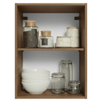 Armário Aéreo 50cm 1 Porta Rustic/Preto Glamy Madesa