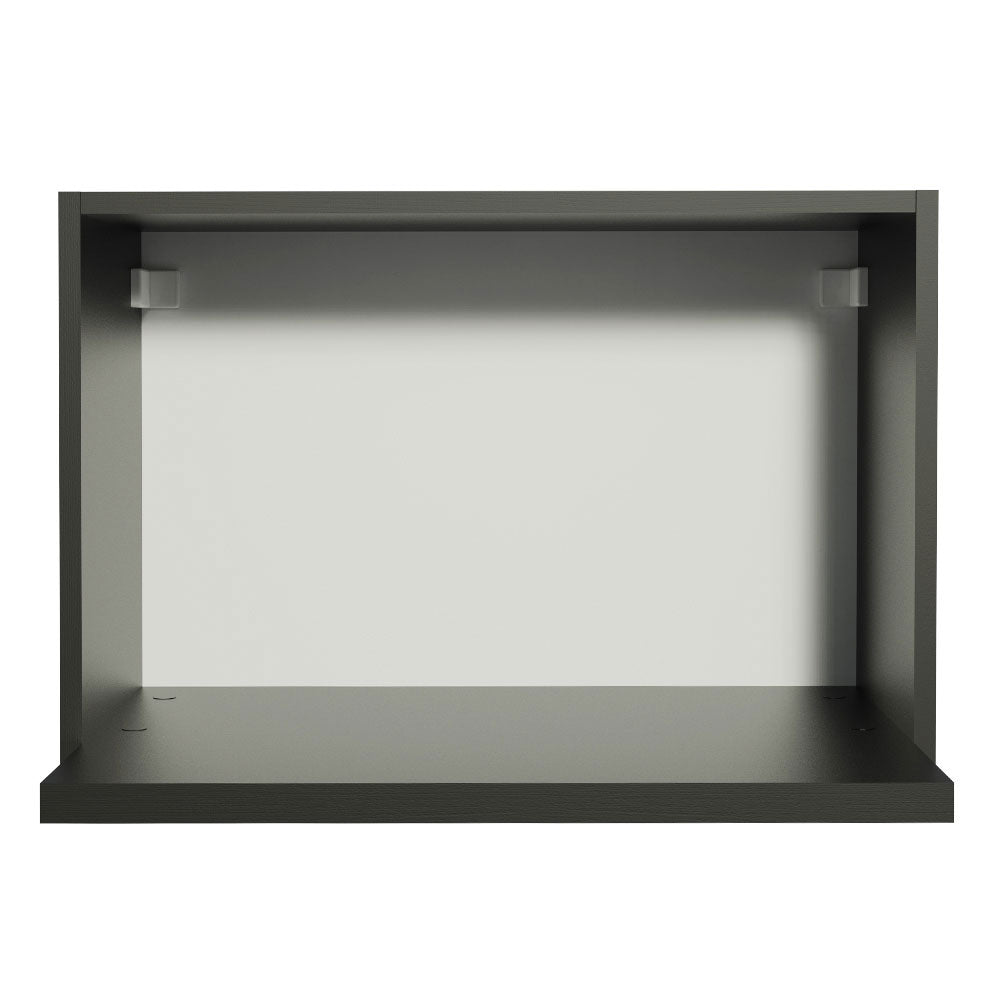 Armário Aéreo 60 cm Nicho para Microondas/Forno Elétrico Preto Madesa