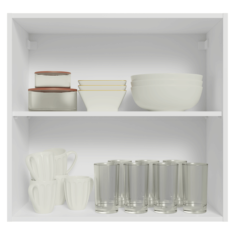 Armário Aéreo 70 cm 2 Portas Branco/Verde Vik Madesa