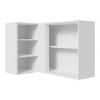 Armário Aéreo de Canto Madesa Agata 1 Porta para linha de 60 cm de profundidade Branco