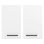 Armário Aéreo Madesa Agata 80 cm 2 Portas Branco