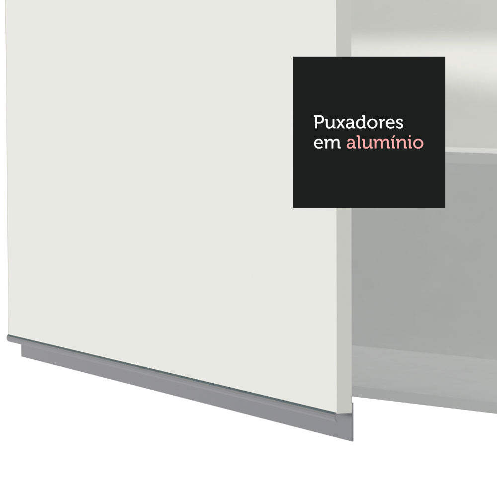 Armário Aéreo Madesa Glamy 80 cm 1 Porta Basculante Branco