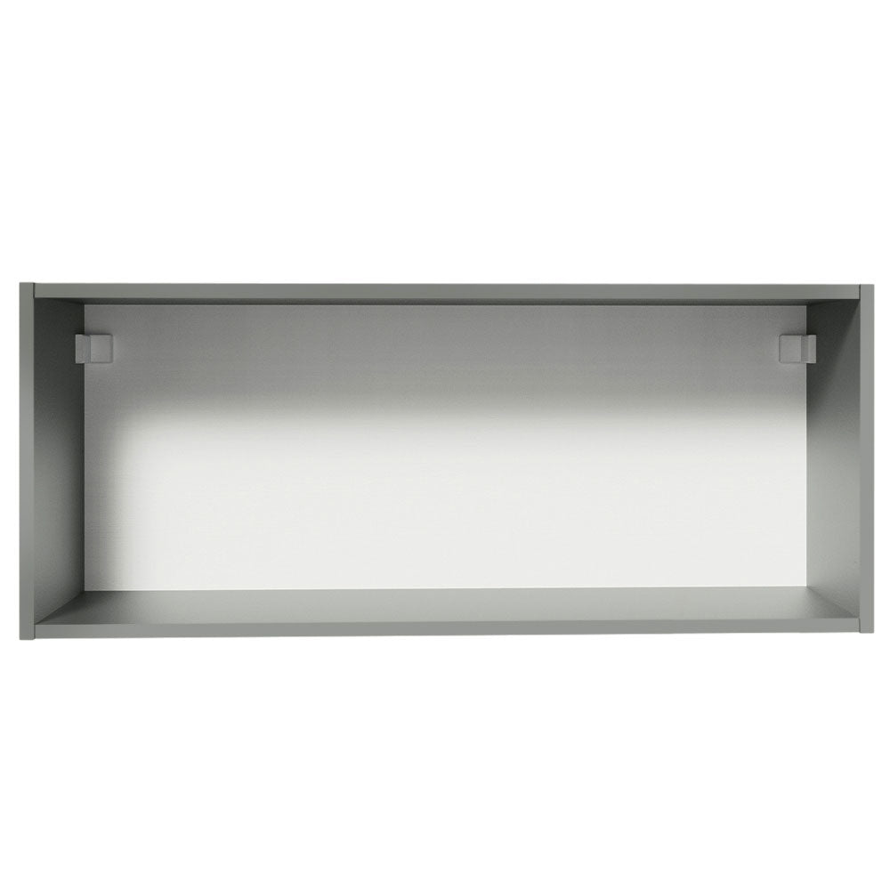 Armário Aéreo 80 cm 1 Porta Basculante Cinza Nice Madesa