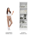 Paneleiro Madesa Acordes 100% MDF 60 cm 2 Portas Branco Brilho