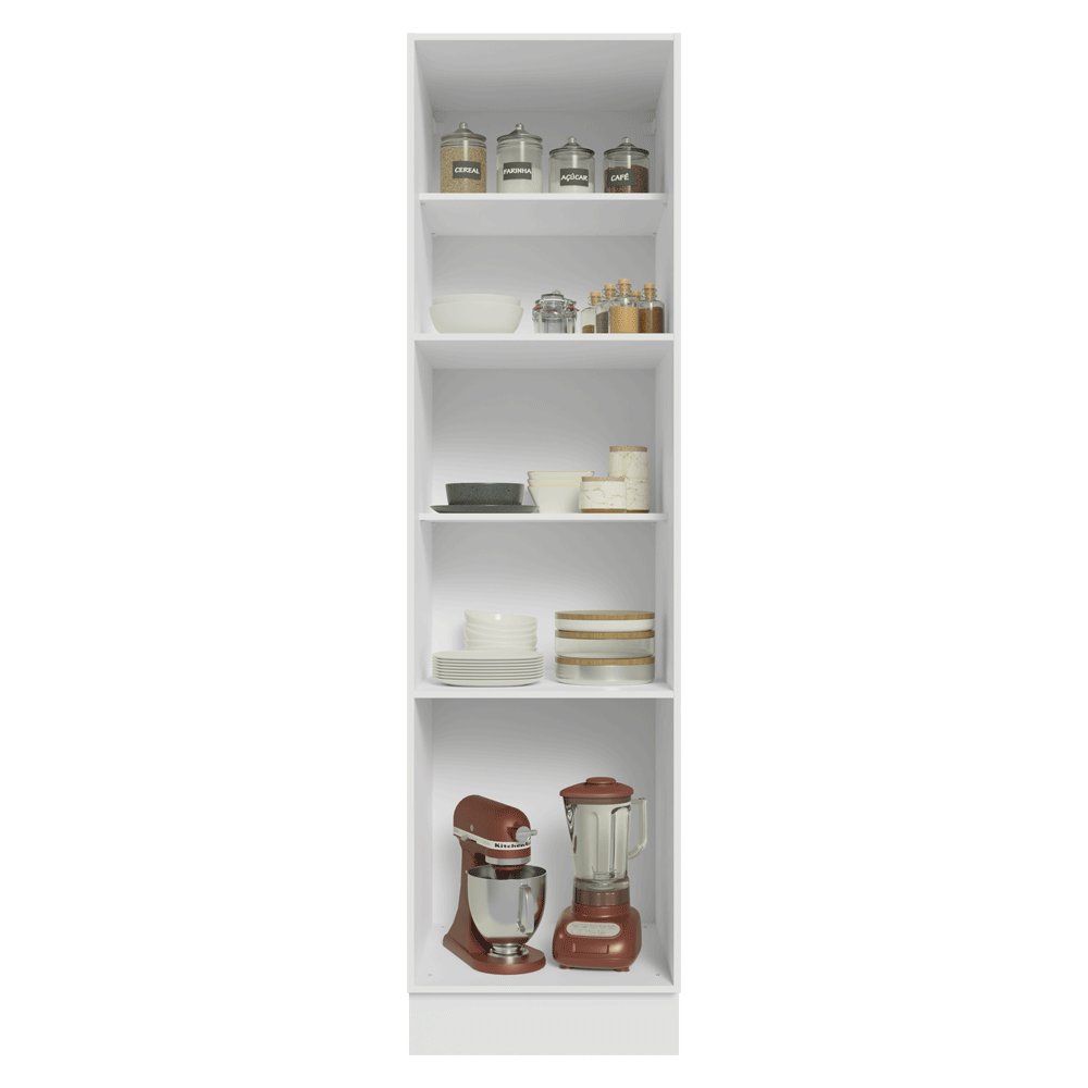 Paneleiro 60 cm 3 Portas Branco/Verde Vik Madesa
