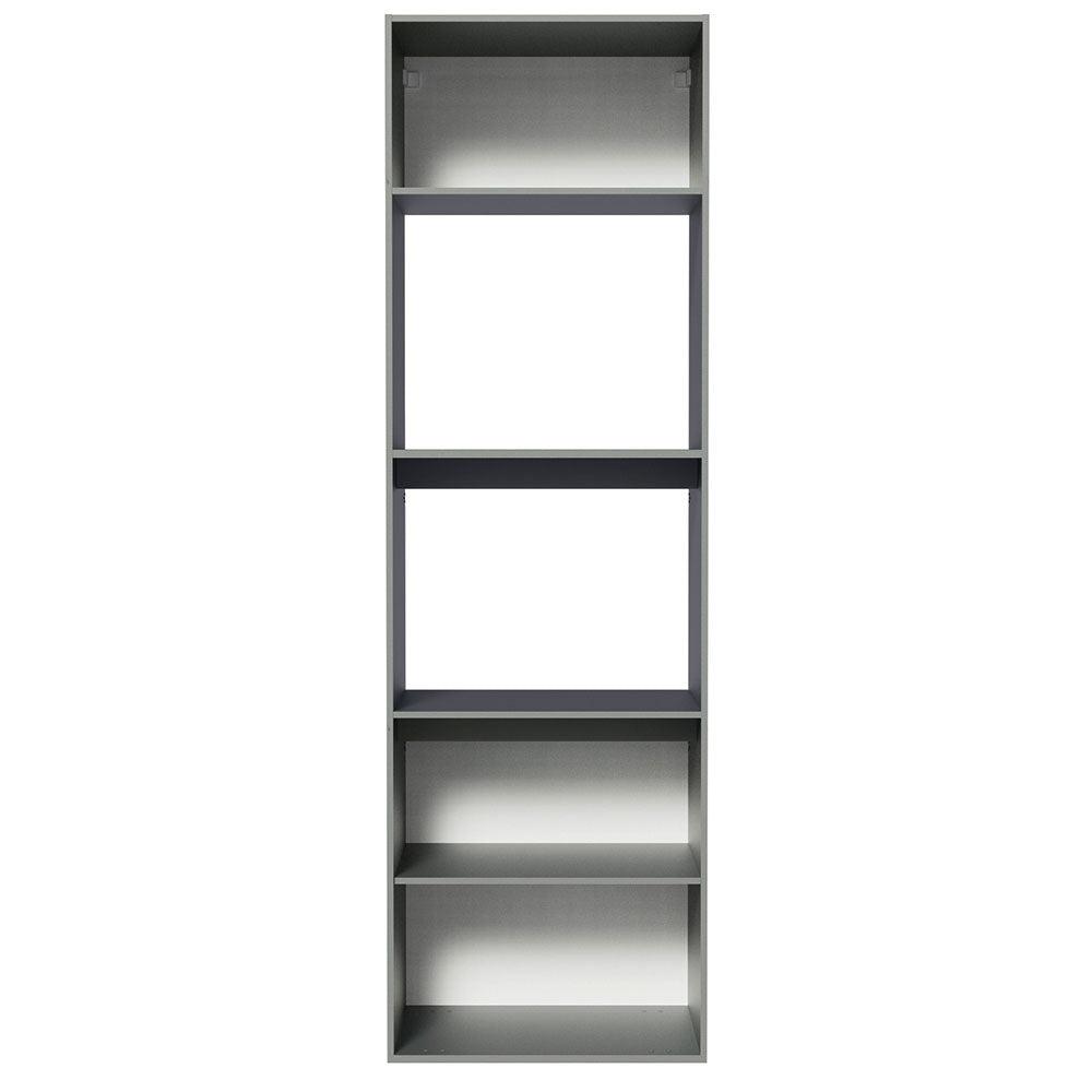 Torre Quente 60 cm 2 Portas 2 Nichos Suspensa Cinza Nice Madesa