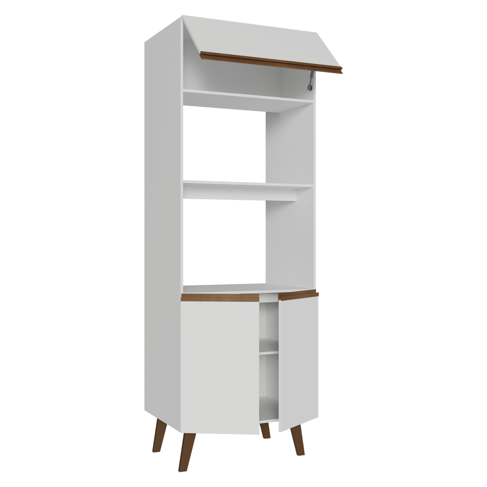 Torre Quente com 3 Portas 70 cm Branco Pieta Madesa