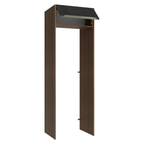 Porta-Geladeira 73 cm 1 Porta Basculante Rustic/Preto Lux Madesa