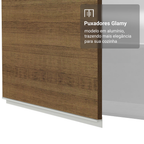 Porta-Geladeira 73 cm 1 Porta Basculante Branco/Rustic Glamy Madesa