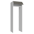 Porta-Geladeira 73 cm 1 Porta Basculante Branco/Cinza Vik Madesa