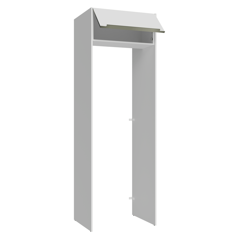 Porta-Geladeira 73 cm 1 Porta Basculante Branco Veludo Lux Madesa