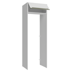 Porta-Geladeira 73 cm 1 Porta Basculante Branco Veludo Lux Madesa